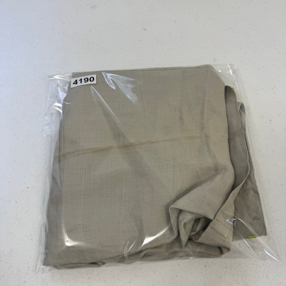 Gianni Bini Oatmeal Beige Linen Wide Leg Trousers Size 29 Utility Pockets - Picture 9 of 9